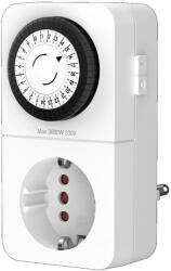 GAO Időkapcsoló, mechanikus, napi, mini, 30 perc 1x földelt vagy 2xeuro ( 0025040113 ) (25040113)