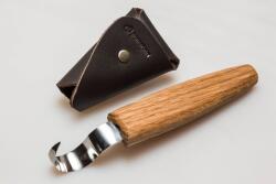 BeaverCraft SK1SOak - 25 mm, Oak Handle kanálfaragó kés - jobb, bőrtok (SK1SOAK)