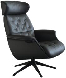 Flexlux Fekete bőr FLEXLUX VOLDEN MEDIUM II. fotel (FX-290031000960103)