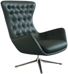 Flexlux Sötétzöld bőr FLEXLUX SINI lounge fotel (FX-10040000972065)