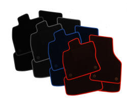 Petex Skoda Octavia II. 2008-2013 (kerek rögzítés, kék szegély) méretpontos szövet autószőnyeg (PX2485MOD_19238_aho)