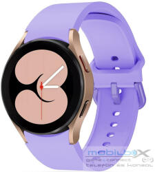 Samsung Galaxy Watch 4 / 5 / 5 Pro / 6 / 7 / FE (40 / 44 / 45mm) / Watch 4 Classic / 6 Classic (42 / 43 / 46mm), szilikon pótszíj, állítható, TP IconBand, lila - mobil-box