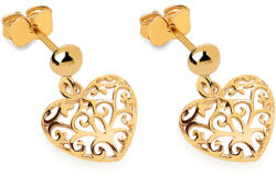 Heratis Forever Mintás szív alakú fülbevaló, 9K IZ24526LHR