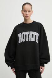 ROTATE pamut melegítőfelső fekete, női, nyomott mintás, 113427100 - fekete XL