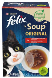 FELIX Soup Or. Ház. Vál. nedv. macska 6x48g - delfinbuvar