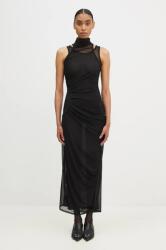 coperni ruha Mesh Dress fekete, maxi, testhezálló, COPR107557 - fekete S