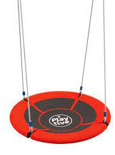  fekete-piros 113 cm átmérőjű fészekhinta