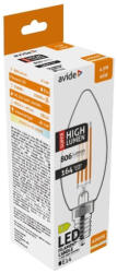 Avide LED Filament gyertya 4.9W E14 természetes fehér 4000K Super High Lumen (ABLFC14NW-4.9W-SHL)