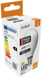 Avide LED gömb Mini G45 2.9W E14 természetes fehér 4000K Super High Lumen (ABMG14NW-2.9W)