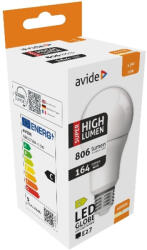 Avide LED gömb A60 4.9W E27 természetes fehér 4000K Super High Lumen (ABG27NW-4.9W)