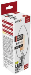 Avide LED Filament gyertya 4.9W E14 meleg fehér 2700K Super High Lumen (ABLFC14WW-4.9W-SHL)