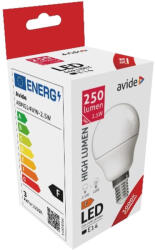 Avide LED gömb Mini G45 2.5W E14 meleg fehér 3000K (ABMG14WW-2.5W)