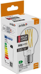 Avide LED Filament gömb 3.8W E27 természetes fehér 4000K Super High Lumen (ABLFG27NW-3.8W)