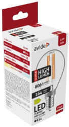Avide LED Filament Mini gömb 4.9W E14 meleg fehér 2700K Super High Lumen (ABLFMG14WW-4.9W-SHL)