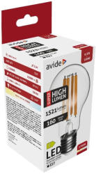 Avide LED Filament gömb 9.5W E27 A60 meleg fehér 2700K Super High Lumen (ABLFG27WW-9.5W-SHL)