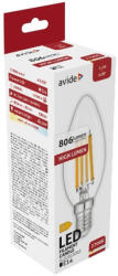 Avide LED Filament gyertya 6.5W E14 meleg fehér 2700K High Lumen (ABLFC14WW-HL-6.5W)