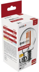 Avide Led Filament Mini Globe 6.5W E27 Ww 2700K High Lumen (ABLFMG27WW-HL-6.5W)