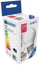 Avide LED gömb Mini G45 2.5W E27 hideg fehér 6400K (ABMG27CW-2.5W)