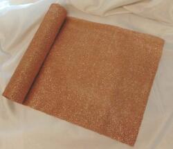  glitteres dekoranyag (28 cm * 5 m), bronz