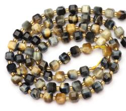  Ochi de Soim Cub Fatetat 6, 5-6, 9 mm - Piatra Fortei Interioare si Abundentei - Margele pentru Bijuterii