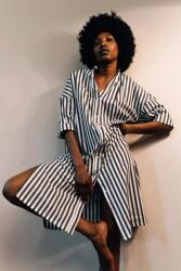 MUUV MUUV. ruha barna, mini, oversize - barna M - answear - 21 990 Ft