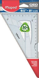 Maped Háromszög vonalzó, műanyag, 60°, 21 cm, MAPED " Geometric"