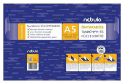 Nebulo Tankönyvborító, A5, 10ív/csomag, öntapadós, sima, Nebulo - toptoner