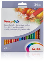 Pentel Színes ceruza készlet, hatszögletű Pentel 24 klf. szín