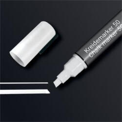 Sigel Folyékony krétamarker, vágott hegy, 1-5 mm SIGEL, fehér - toptoner