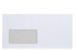 Bluering Boríték LA4 szilikonos bélésnyomott bal ablak 45x90mm 110×220mm B20A15 Bluering® fehér - toptoner