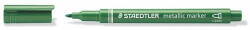 STAEDTLER Dekormarker, 1-2 mm, kúpos, STAEDTLER " 8323" , metálzöld