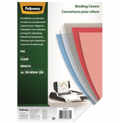 Fellowes Előlap, A4, 200 mikron, 100 db/csomag, Fellowes® víztiszta - toptoner
