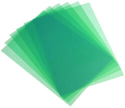 Bluering Előlap, A4, 200 micron 100 db/csomag, Bluering® áttetsző zöld - toptoner