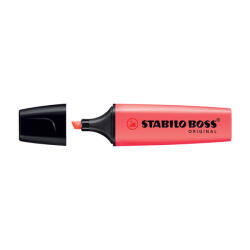 STABILO Szövegkiemelő 2-5mm, vágott hegyű, STABILO Boss original piros - toptoner