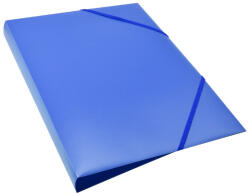 BLUERING Gumis mappa A4, műanyag gerincvastagított 30mm, Bluering® kék - toptoner