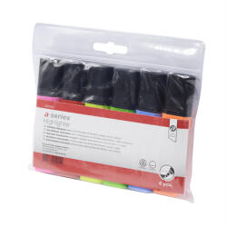 A-Series Szövegkiemelő 1-5mm, vágott hegyű, lapos test, A-Series 6-os készlet (AS0952) - toptoner