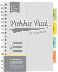 Pukka Pad Spirálfüzet, B5, PUKKA PAD " Study book" , szürke