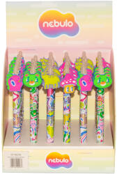 Nebulo Zseléstoll radírozható, nyomógombos, mushroom forest, 36 db/display Nebulo (DT-NEON) - iroszer24