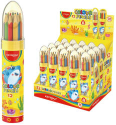 Keyroad Színes ceruza készlet háromszögletű, rakéta palackban Keyroad 12 klf. szín (KR972228) - toptoner