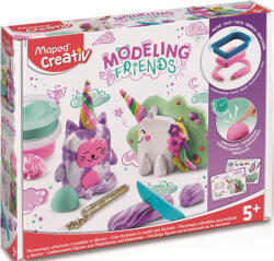 Maped Modellező gyurma készlet, levegőre száradó, MAPED CREATIV, " Modeling Friends Magical" , mágikus