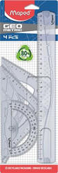 Maped Vonalzókészlet, műanyag, 4 darabos, MAPED " Geometric"