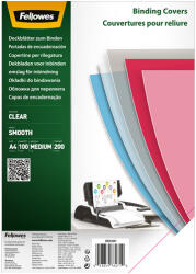 Fellowes Előlap, A4, 200 mikron, 100 db/csomag, Fellowes® PET víztiszta