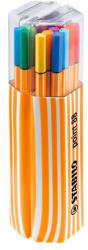 STABILO Tűfilc készlet, 0, 4 mm, STABILO " Point 88 Twin Pack" , 20 különböző szín