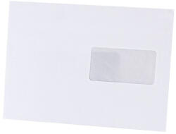 Bluering Boríték LC/5 szilikonos bélésnyomott jobb ablakos 45x90mm 162x229mm J20A60 Bluering® fehér - toptoner