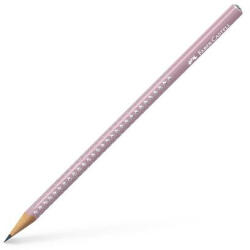Faber-Castell Grafitceruza, B, háromszögletű, FABER-CASTELL " Sparkle" , gyöngyház rózsaszín