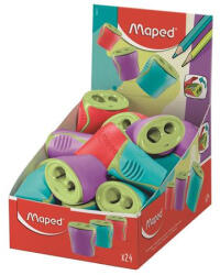 Maped Hegyező display, kétlyukú, tartályos, MAPED " Boogy" , vegyes színek