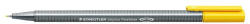 STAEDTLER Tűfilc, 0, 3 mm, STAEDTLER " Triplus 334" , sárga