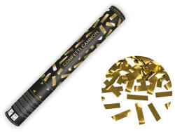 Partydeco Konfetti ágyú 40cm Arany téglalapokat kilövő (LUFI926873)