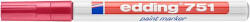 edding Lakkmarker, 1-2 mm, EDDING " 751" , piros