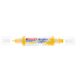 edding Akril marker 2-3mm, és 5-10mm, 3D kétvégű Edding 5400 citromsárga - toptoner